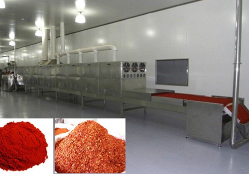 辣椒粉微波殺(shā)菌幹燥設備 辣(là)椒粉微(wēi)波殺菌幹燥設備